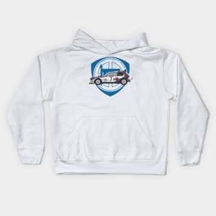 Lancia Delta Rally Martini Racing Illustration Kids Hoodie